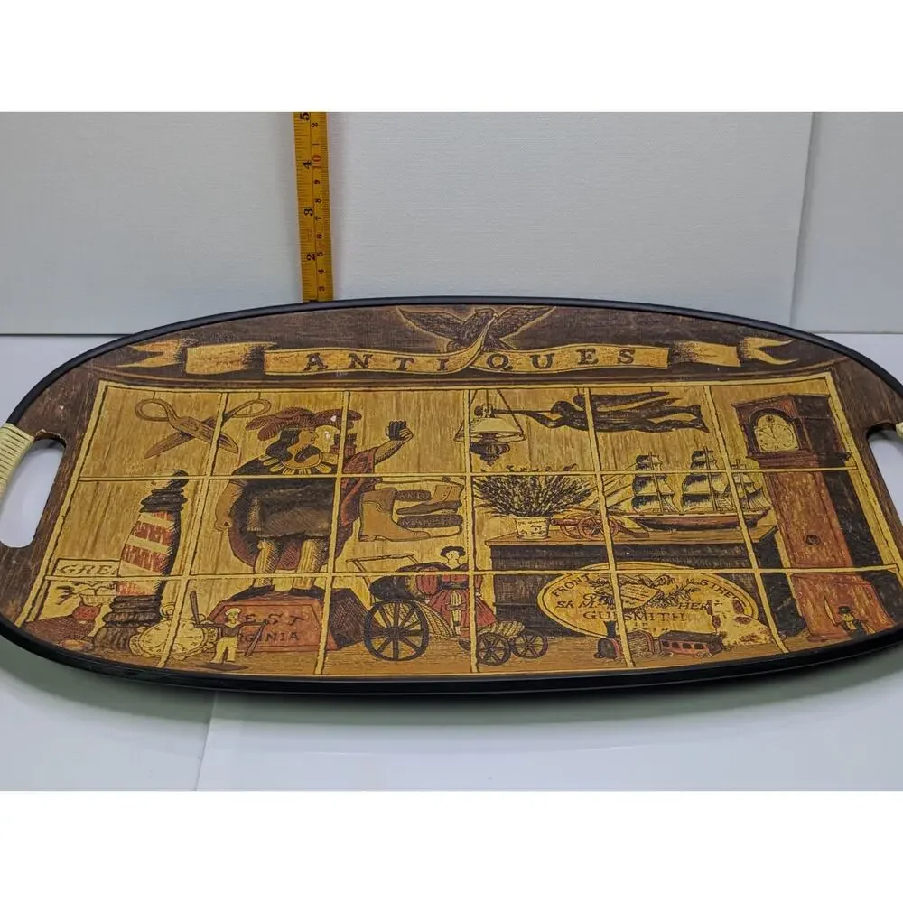 Vintage Gift Gallery Japan Antiques Serving Tray Oval 19